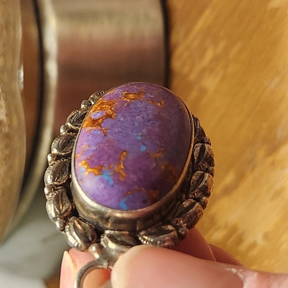 925 Purple Turqoise Pendant - Picture 2 of 7